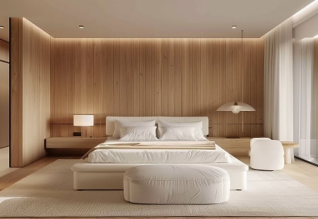 Modern interior design with clean lines and natural light