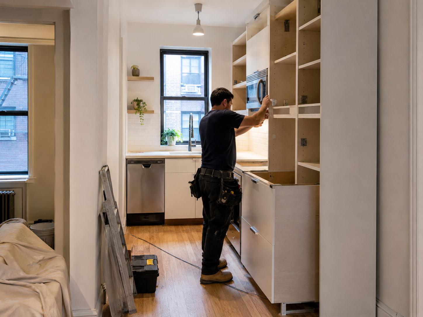 Small kitchen renovation in progress
