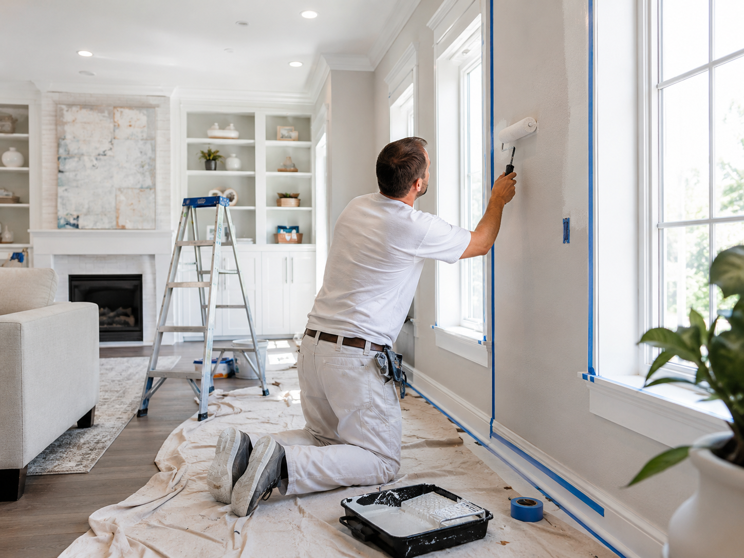 Modern and bright interior remodeling project